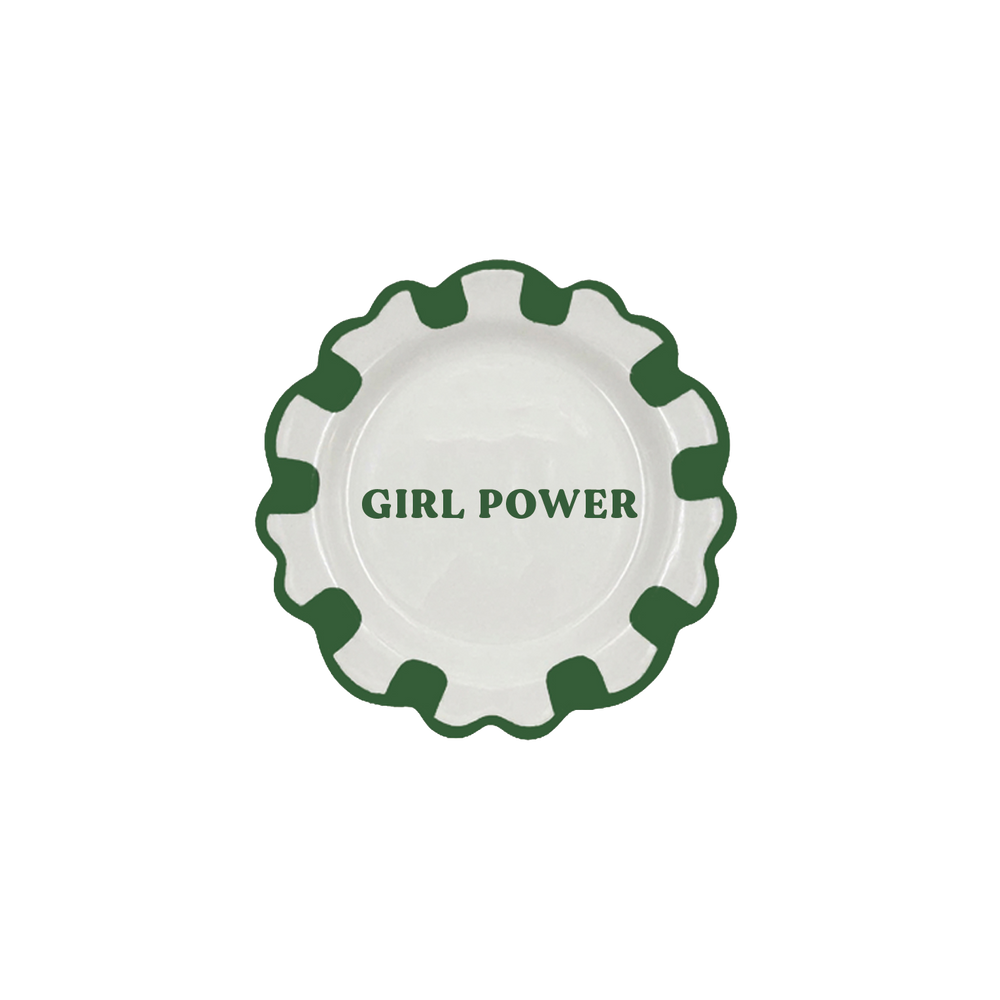 Girl Power Dessert Plate