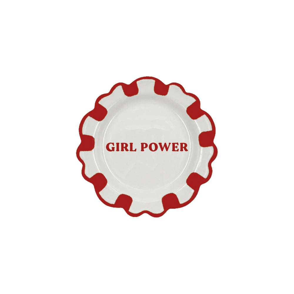 Girl Power Dessert Plate