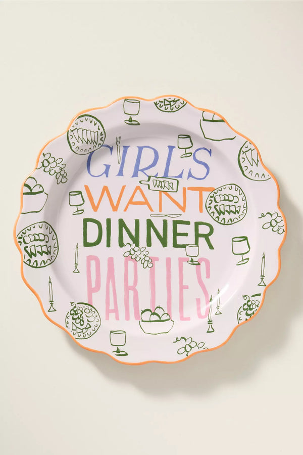 Girls Want Dinner Plate