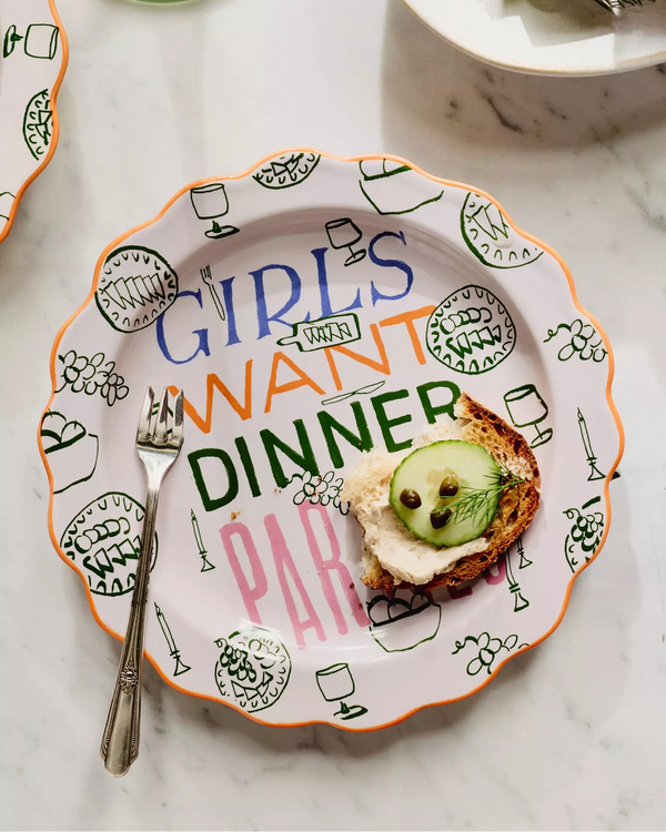 Girls Want Dinner Plate