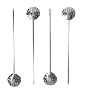 Shell Cocktail Picks Set of 4
