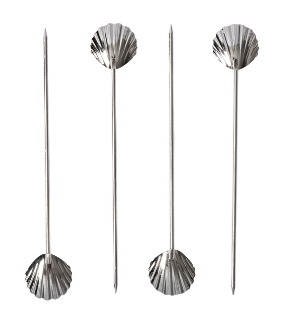 Shell Cocktail Picks Set of 4