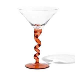 Spiral Martini Glass Set of 2