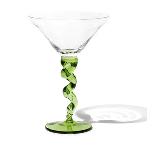 Spiral Martini Glass Set of 2