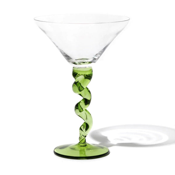 Spiral Martini Glass Set of 2