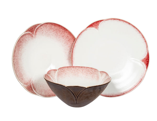 Crimson Petal Deep Plate