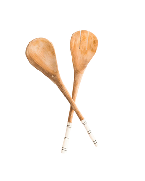 Striped Salad Servers