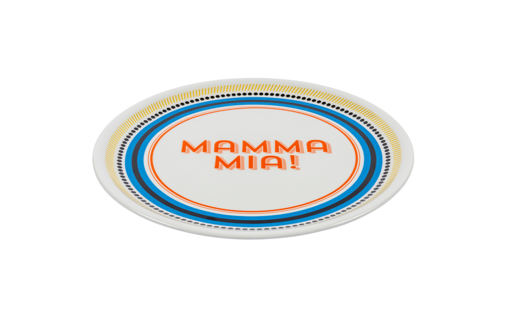 Mamma Mia Pizza Plate