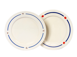 Handmade Porcelain Wine Plate Set of 2