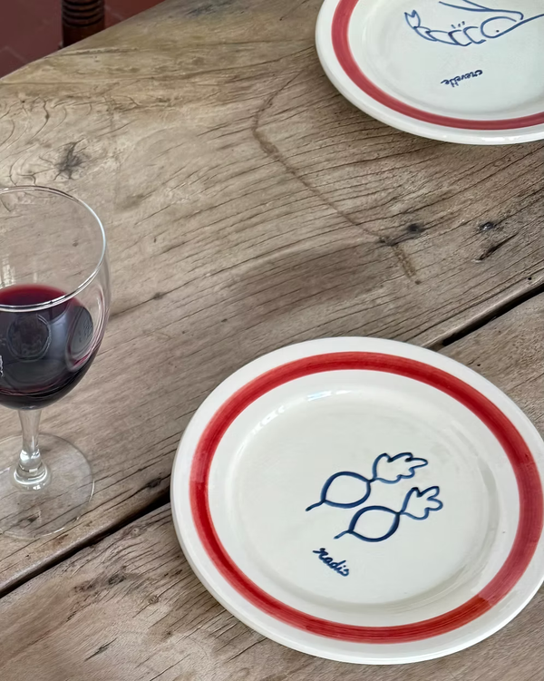 Handmade Repas de Mer Plates Set of 4