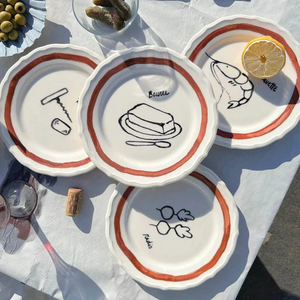 Handmade Repas de Mer Plates Set of 4