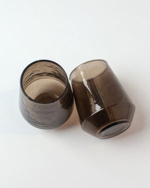 Hammered Glass Tumblers Set of 2