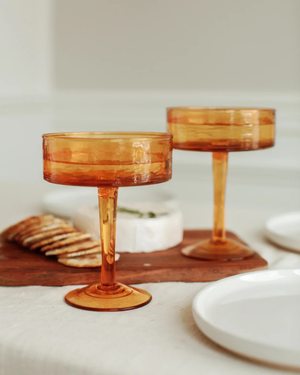 Hammered Coupe Cocktail Set of 2