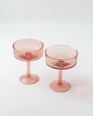 Hammered Coupe Cocktail Set of 2
