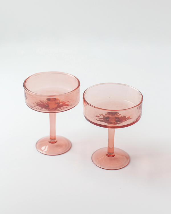 Hammered Coupe Cocktail Set of 2