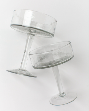 Hammered Coupe Cocktail Set of 2