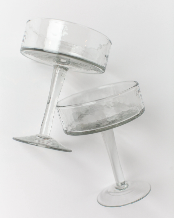 Hammered Coupe Cocktail Set of 2