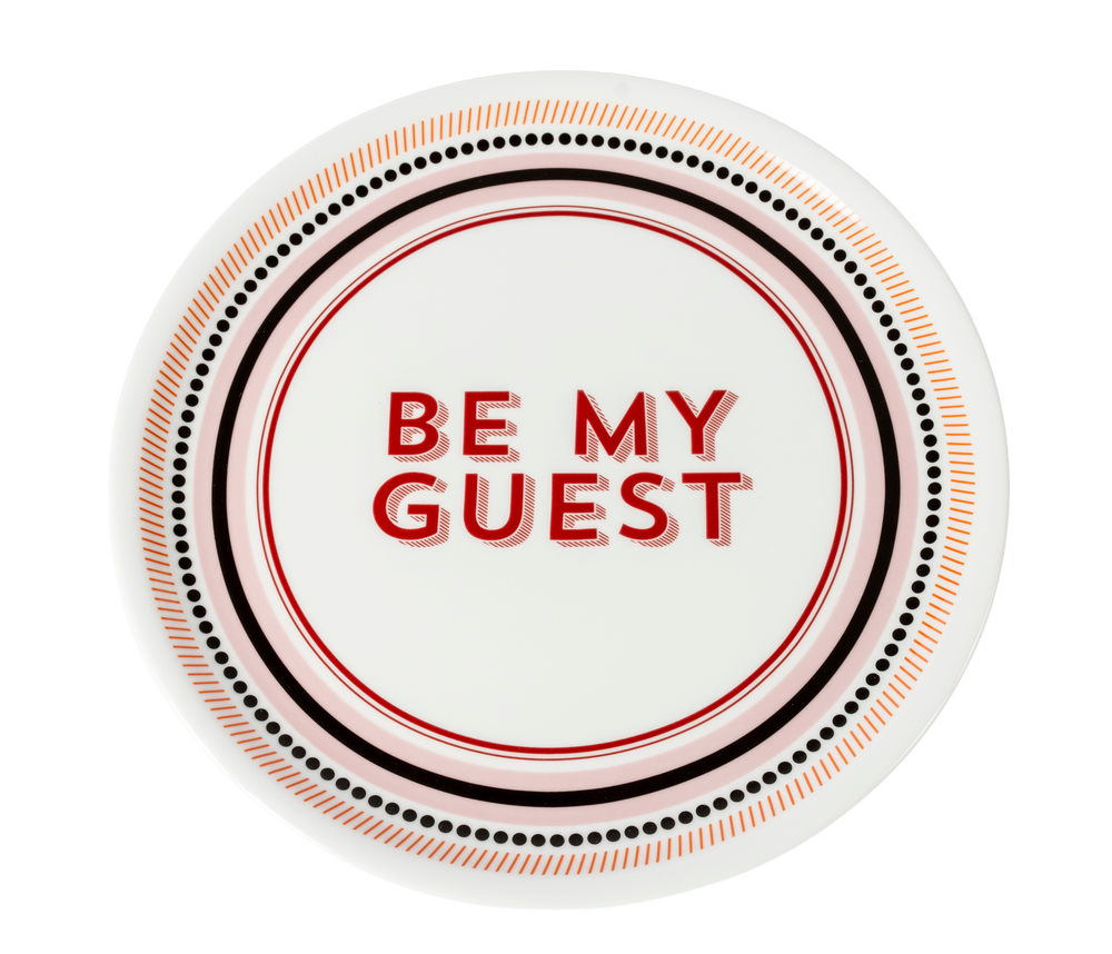Be My Guest Pizza Plate