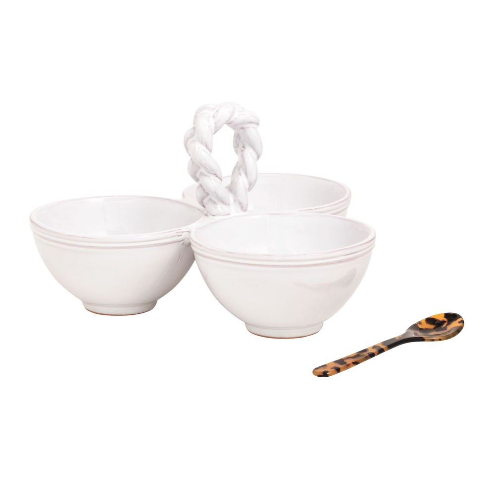 Braided Handle Triple Dip Set