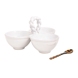 Braided Handle Triple Dip Set