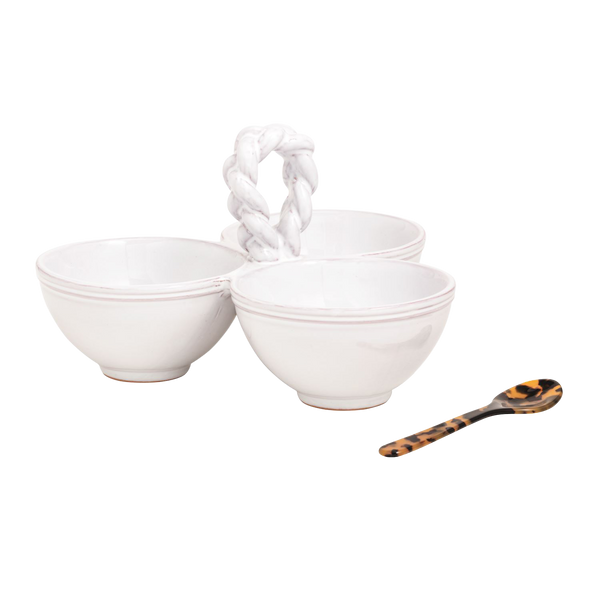 Braided Handle Triple Dip Set