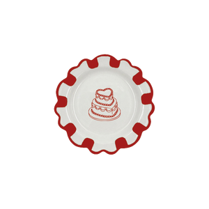 Heart Cake Dessert Plate