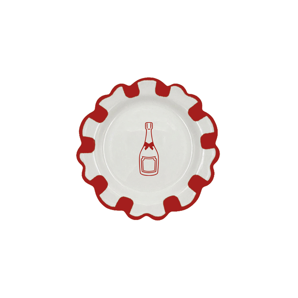 Champagne Dessert Plate