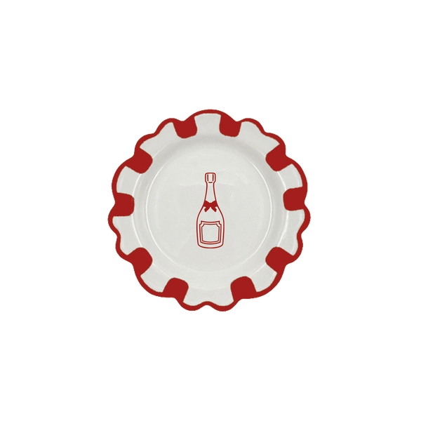 Champagne Dessert Plate