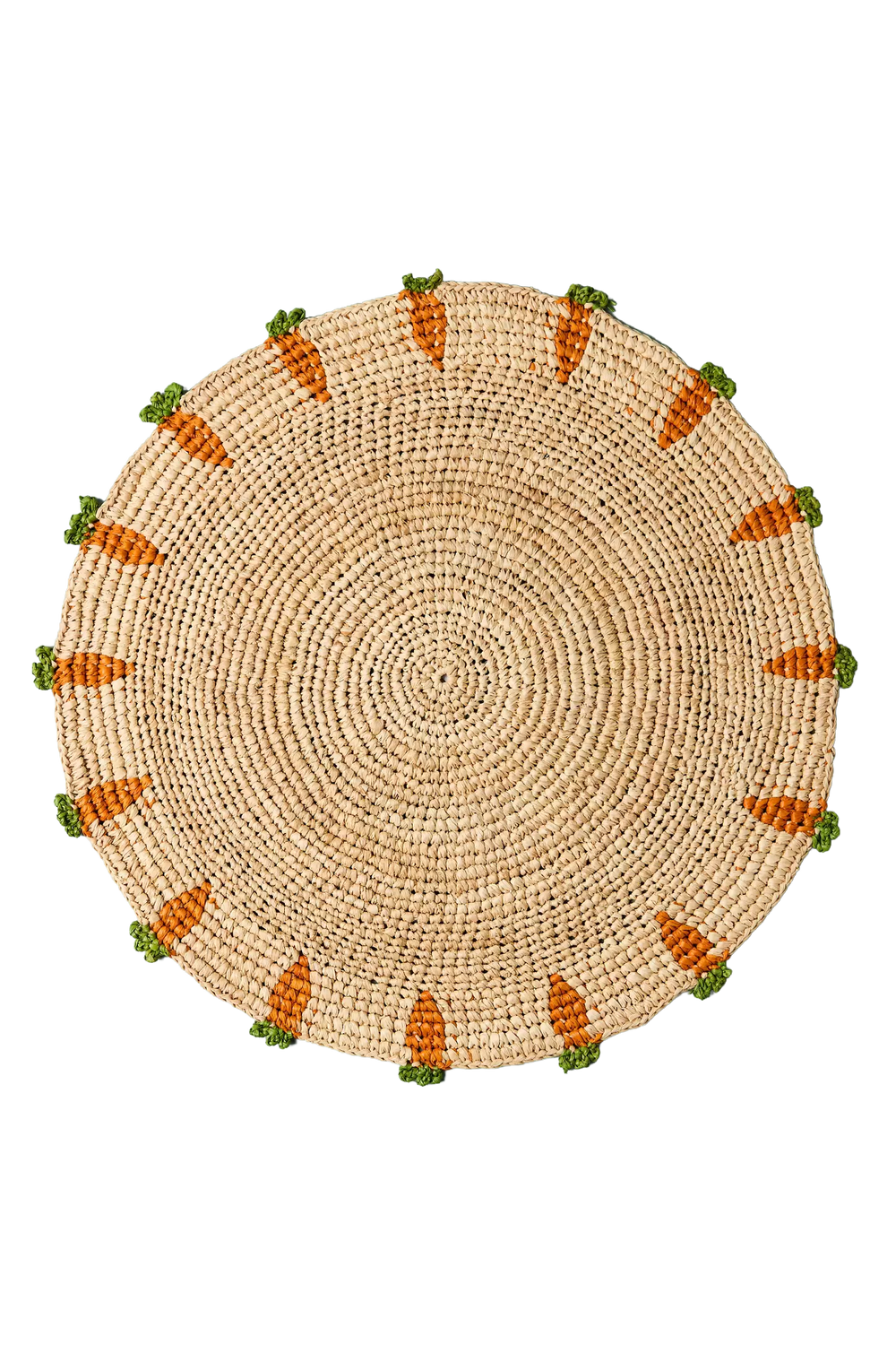 Individual Tejido Zanahoria