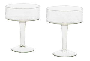 Hammered Coupe Cocktail Set of 2