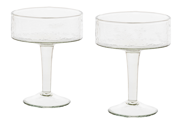 Hammered Coupe Cocktail Set of 2
