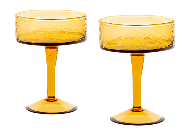 Hammered Coupe Cocktail Set of 2