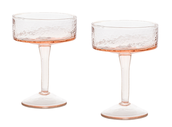 Hammered Coupe Cocktail Set of 2