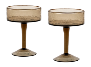 Hammered Coupe Cocktail Set of 2