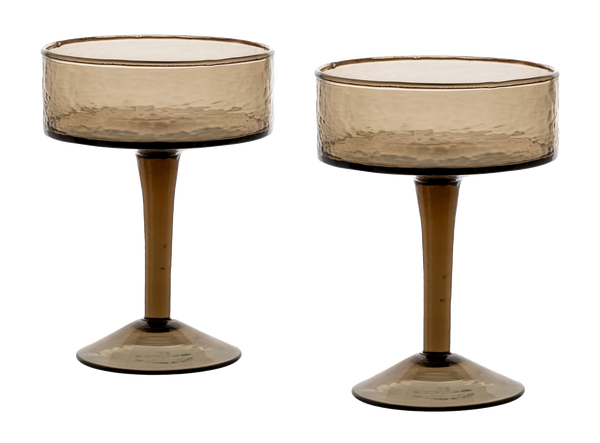 Hammered Coupe Cocktail Set of 2