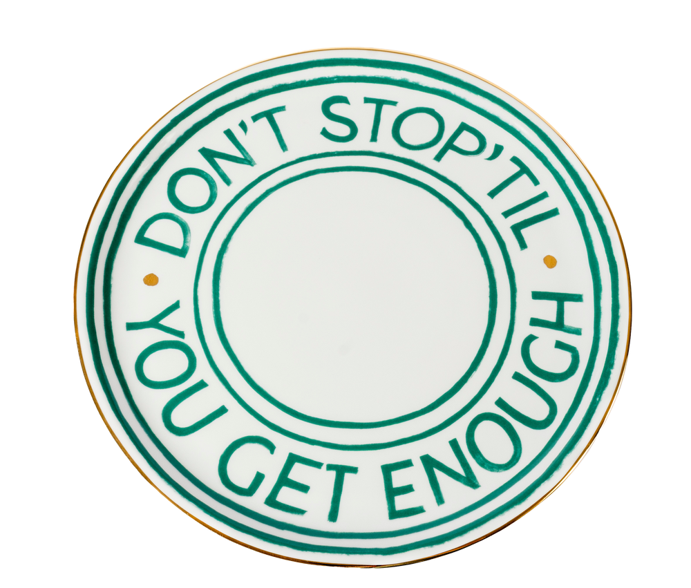 Don't Stop Pizza Plate