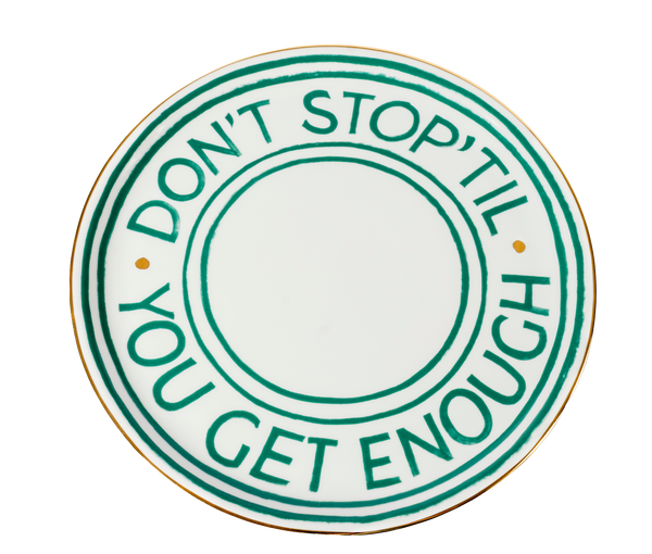 Don't Stop Pizza Plate