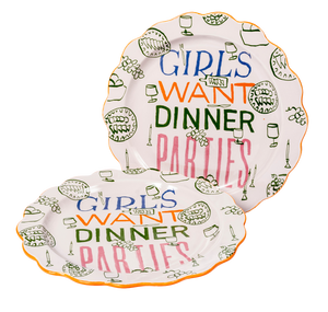 Girls Want Dinner Plate
