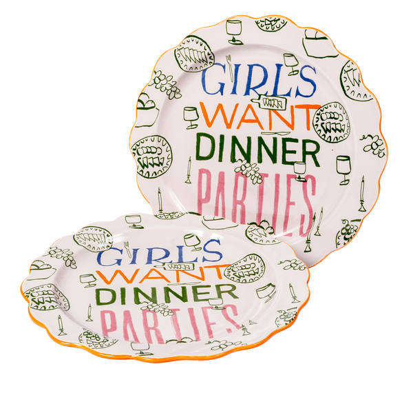 Girls Want Dinner Plate