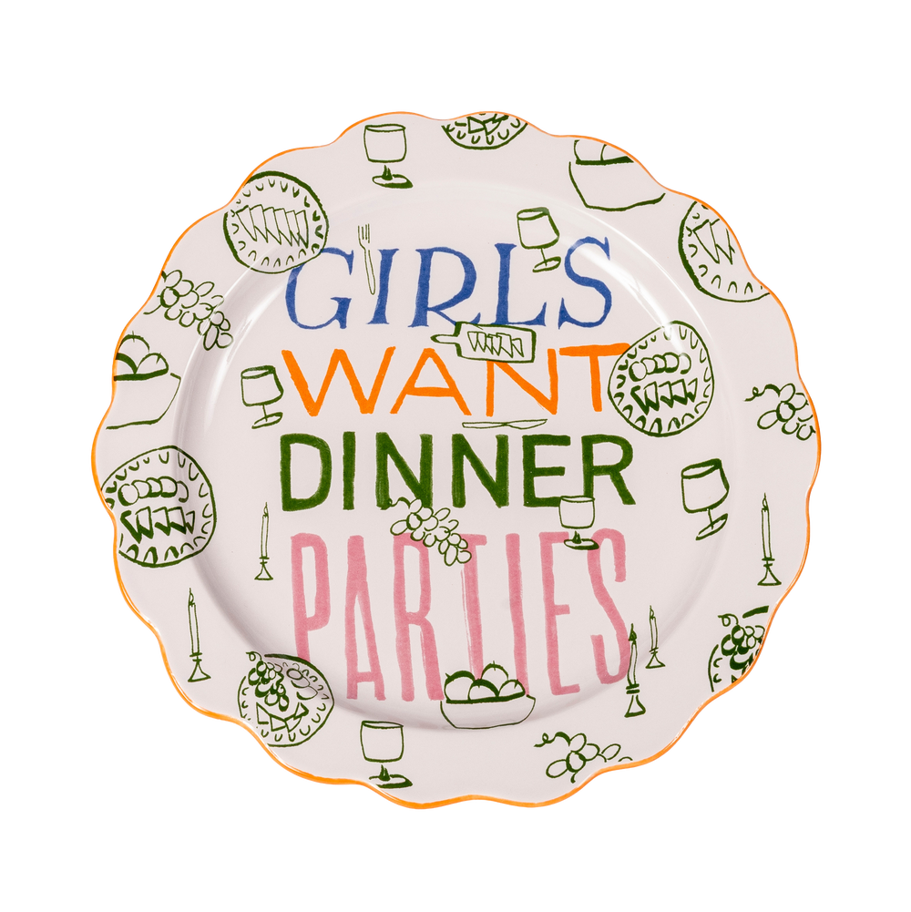 Girls Want Dinner Plate