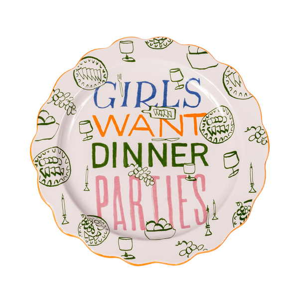 Girls Want Dinner Plate