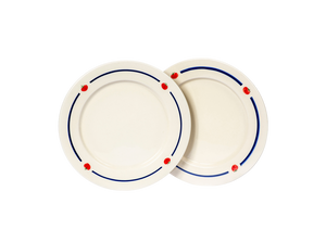 Handmade Porcelain Tomato Plate Set of 2