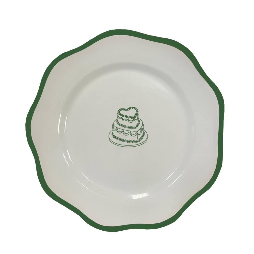 Heart Cake Dinner Plate