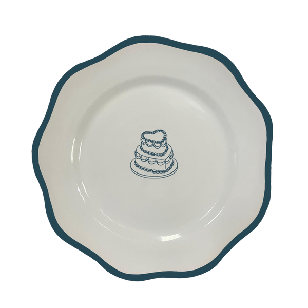 Heart Cake Dinner Plate