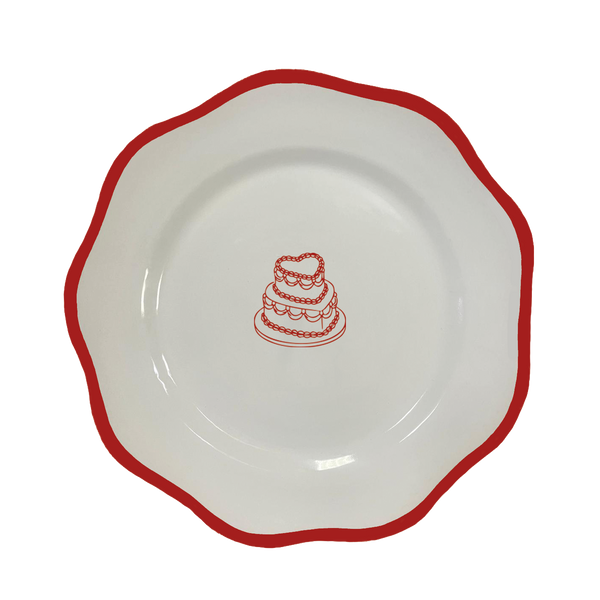 Heart Cake Dinner Plate