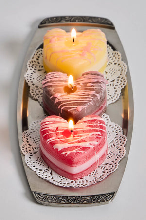 Heart Cookie Candles