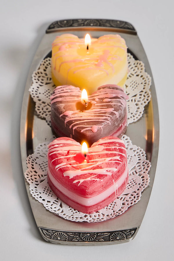Heart Cookie Candles