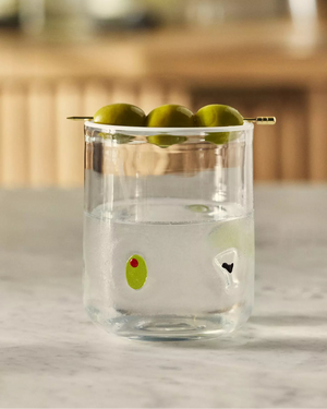 Olives Lowball Glass