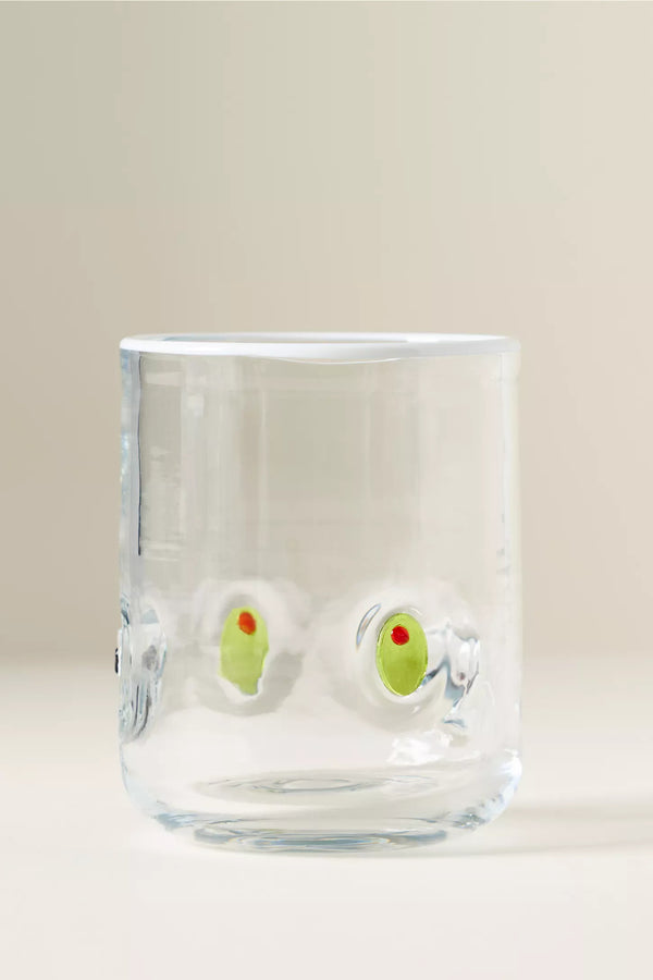 Olives Lowball Glass