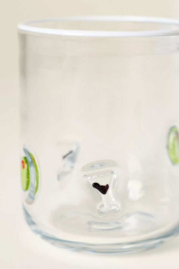 Olives Lowball Glass